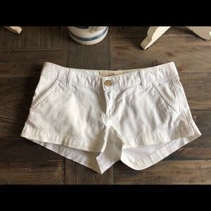 White shorts size 0